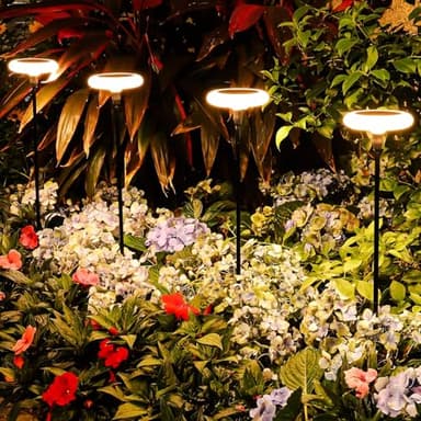 ZWOOS Lampes Solaires Pour Jardin Extérieur, Lumière Solaire Blanc Chaud Pour L'Extérieur,Très lumineux Ip65 Étanche, Convient Pour Les Patios, Les Pots De Fleurs L'Éclairage Des Chemins eclairage