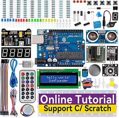 SUNFOUNDER Starter Kit de démarrage Complet Compatible avec Arduino IDE, R3, 25 tutoriels Inclus