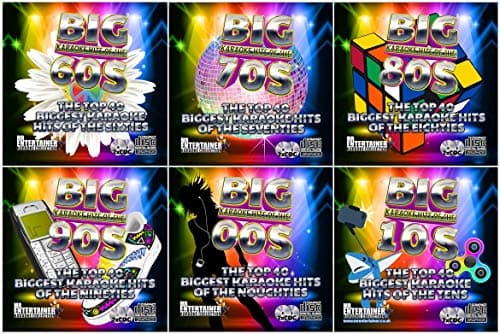 Pack karaoké - CDG - Les Grands titres des décennies, 60, 70, 80, 90, 00 et 10-240 des Plus Grandes chansons de Tous Les Temps pour Une fête en Famille