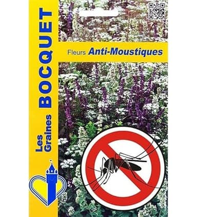 Mélange écologique de graines de fleurs Anti-Moustiques - 15 g - fleur annuelle - LES GRAINES BOCQUET