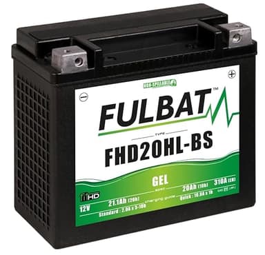 FULBAT BATTERIE MOTO FULBAT GEL FHD20HL-BS (Harley.D) 12V 21,1AH 310A