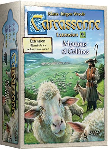 ASMODEE Z-Man Games | Carcassonne - Extension 9 Moutons et Collines | Jeu de société | À partir de 7 Ans | 2 à 6 Joueurs | 40 Minutes