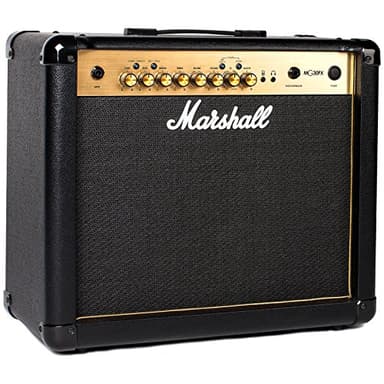 Marshall MG30GFX Amplificateur Combo Guitare avec FX intégré, amplificateur d'entraînement adapté à la Guitare électrique – Noir et doré