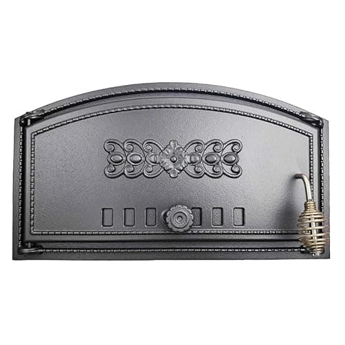 Innbee® Porte de four en fonte - Porte de révision - Porte de four à pizza - Four à pizza - Four à bois - Four à bois - Four à pain - Porte de four à bois