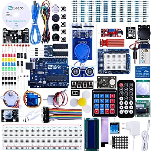 ELEGOO UNO R3 Project Kit de démarrage le plus complet avec tutoriel compatible avec Arduino IDE (63 articles)
