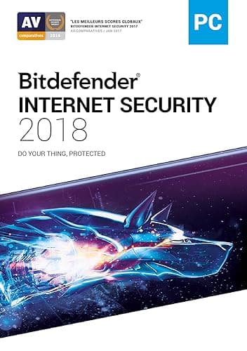 Bitdefender Internet Security 2018 - 2 ans - 5 PC -Téléchargement [Code Jeu ]
