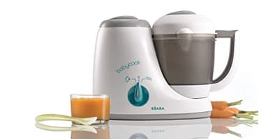 BÉABA, Babycook Original, Robot Bébé 4 en 1 Mixeur-Cuiseur, Cuisson Vapeur, Décongélation, Panier cuisson, Cuisson des aliments ultra saine, Livre recette, 800ml