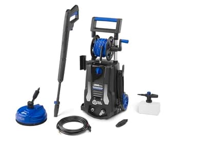 AR Blue Clean Nettoyeur Haute Pression e-2000 HRD avec sonde de Débouchage pour Canalisations et Patio Cleaner (2000 W, 150 bar, 440 l/h)