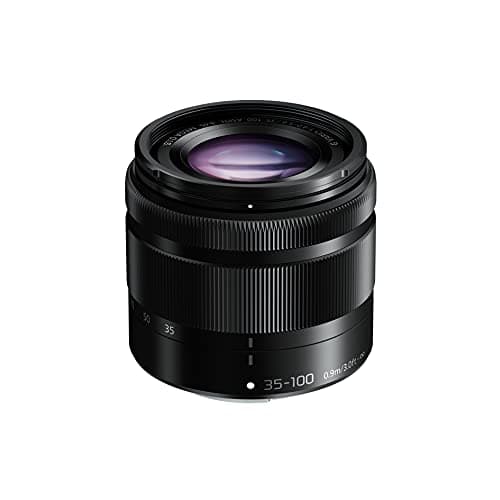 Panasonic Lumix 35-100mm F4.0-5.6 | Objectif Téléphoto H-FS35100E-K (Stabilisé, Compact, equiv. 35mm : 70-200mm) Noir – Compatible monture Micro 4/3 Panasonic & Olympus